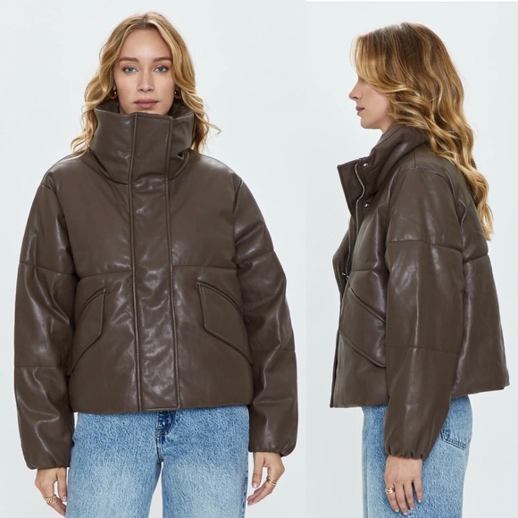 Pistola Brown Leather Jacket - Picture 2 of 14